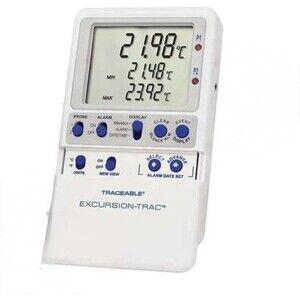 Traceable Excursion-Trac Calibrated Data Logger Thermometer NO BULLET PROBE